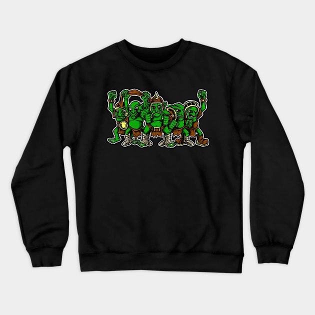 Fantasy Football Goblin Team - Brown Crewneck Sweatshirt by Spevna